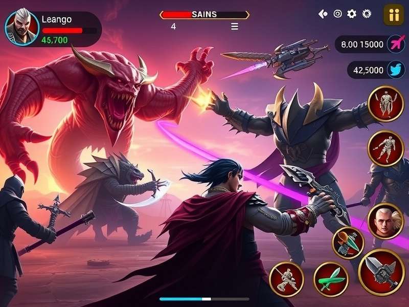 Archero Vanguard Overlord gameplay screenshot showing hero battling monsters